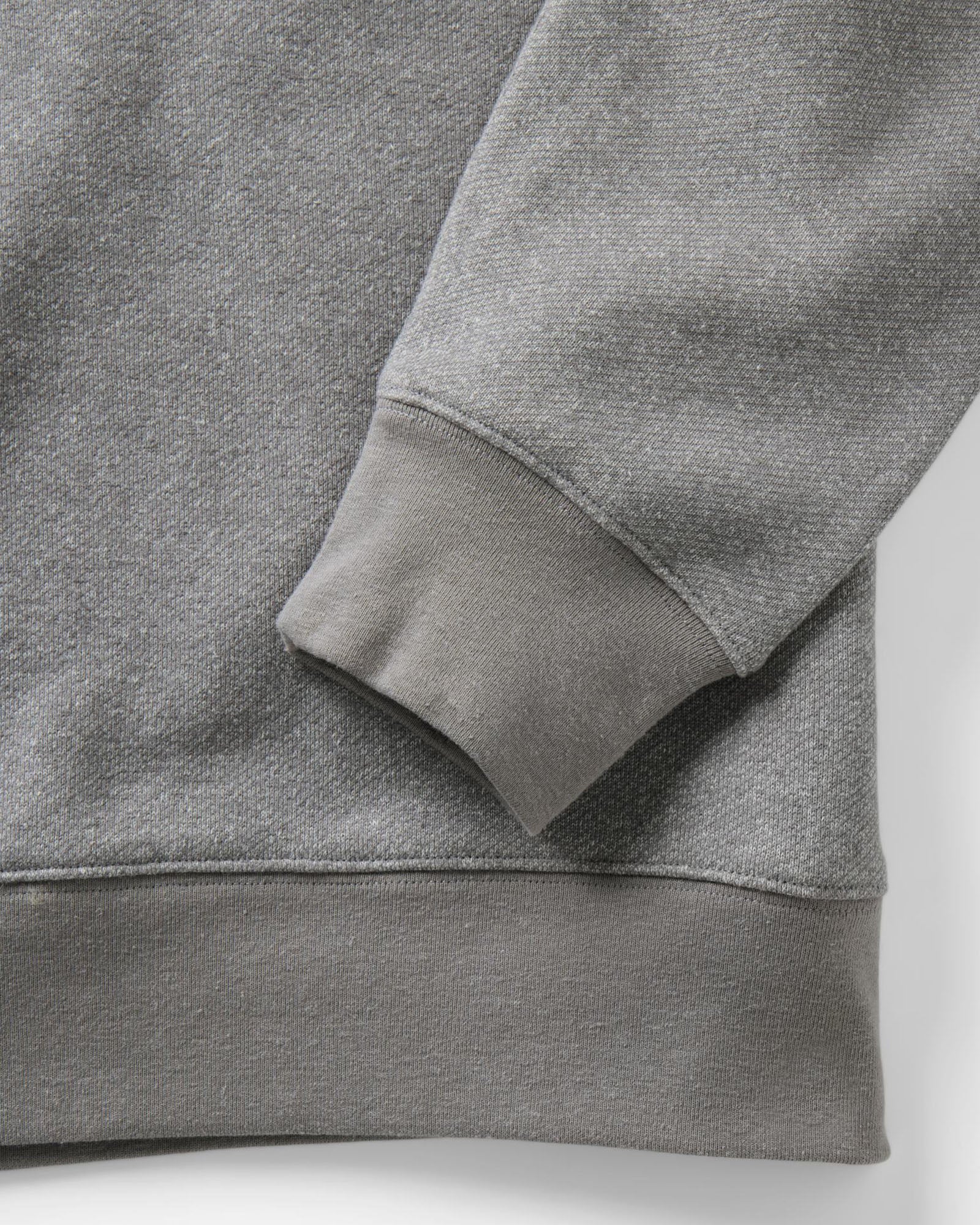 The Armor Quarter Zip in Heather Grey Cotton Hemp - Image 7