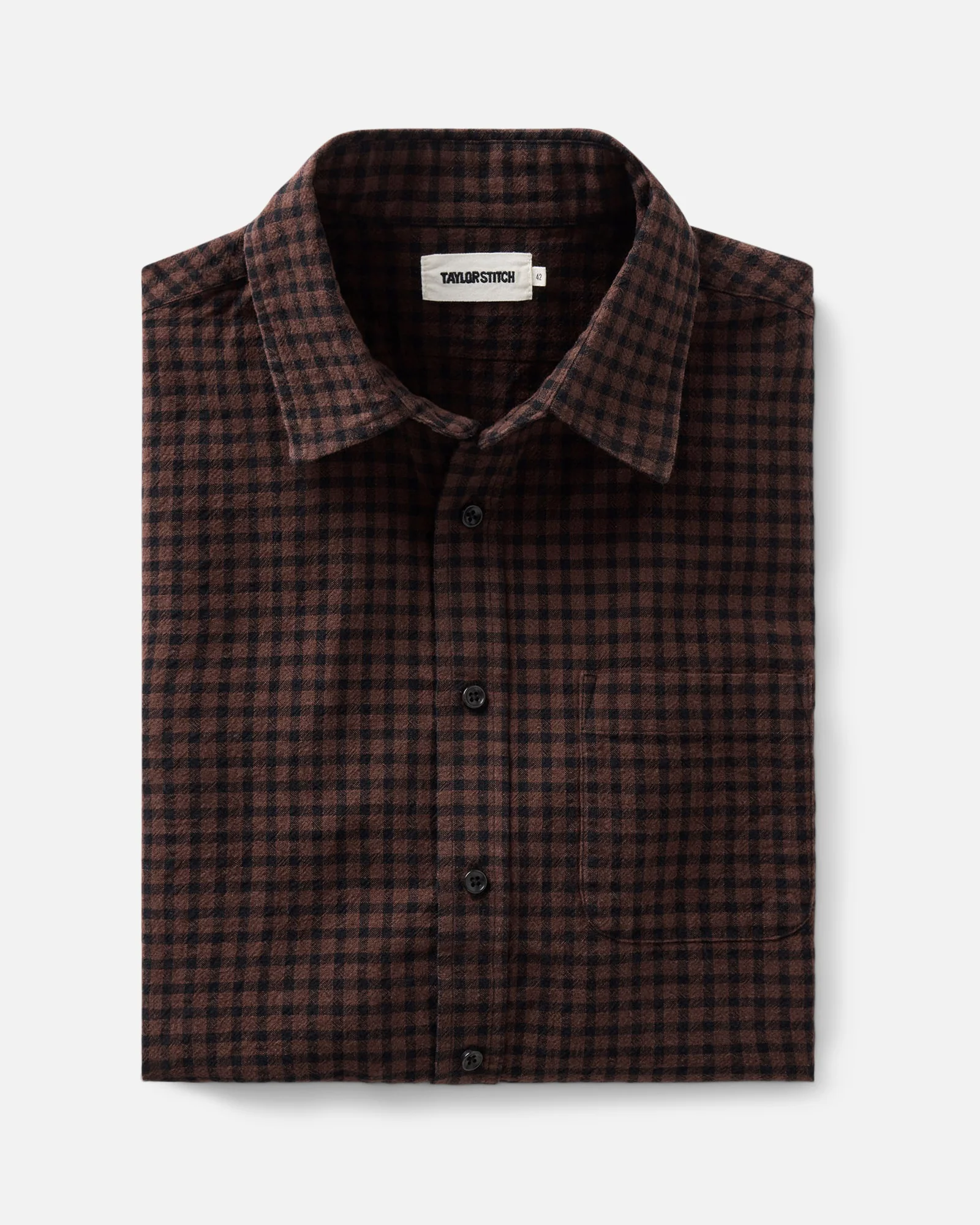 The California Shirt in Black Cherry Gingham