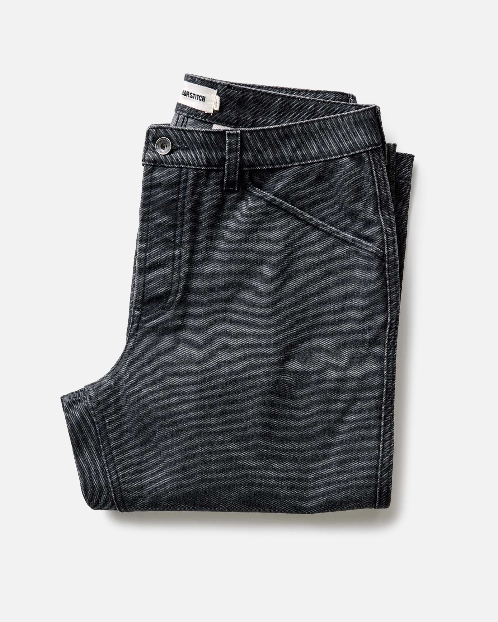 The Camp Pant in Coal Chipped Canvas