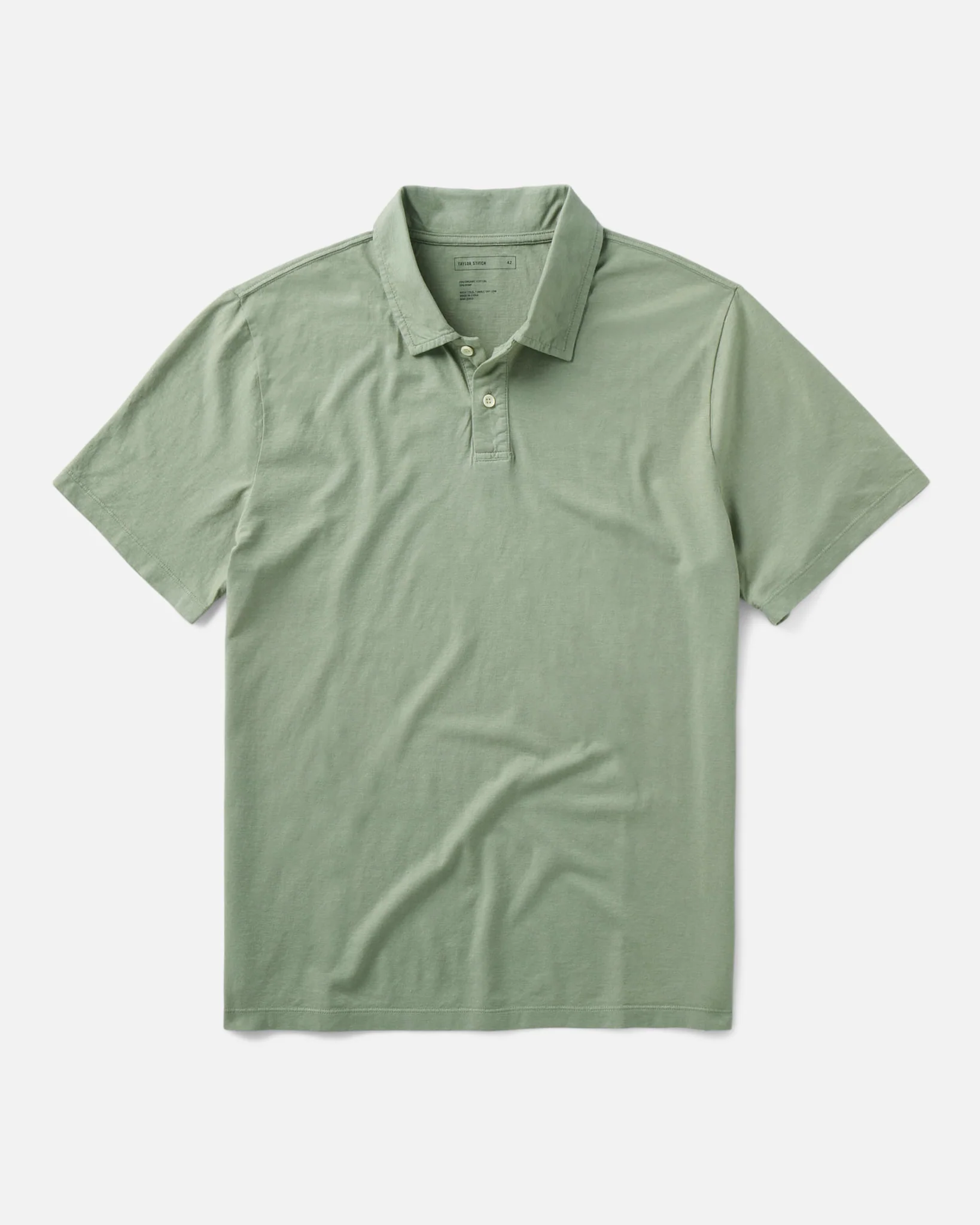 The Cotton Hemp Polo in Sage
