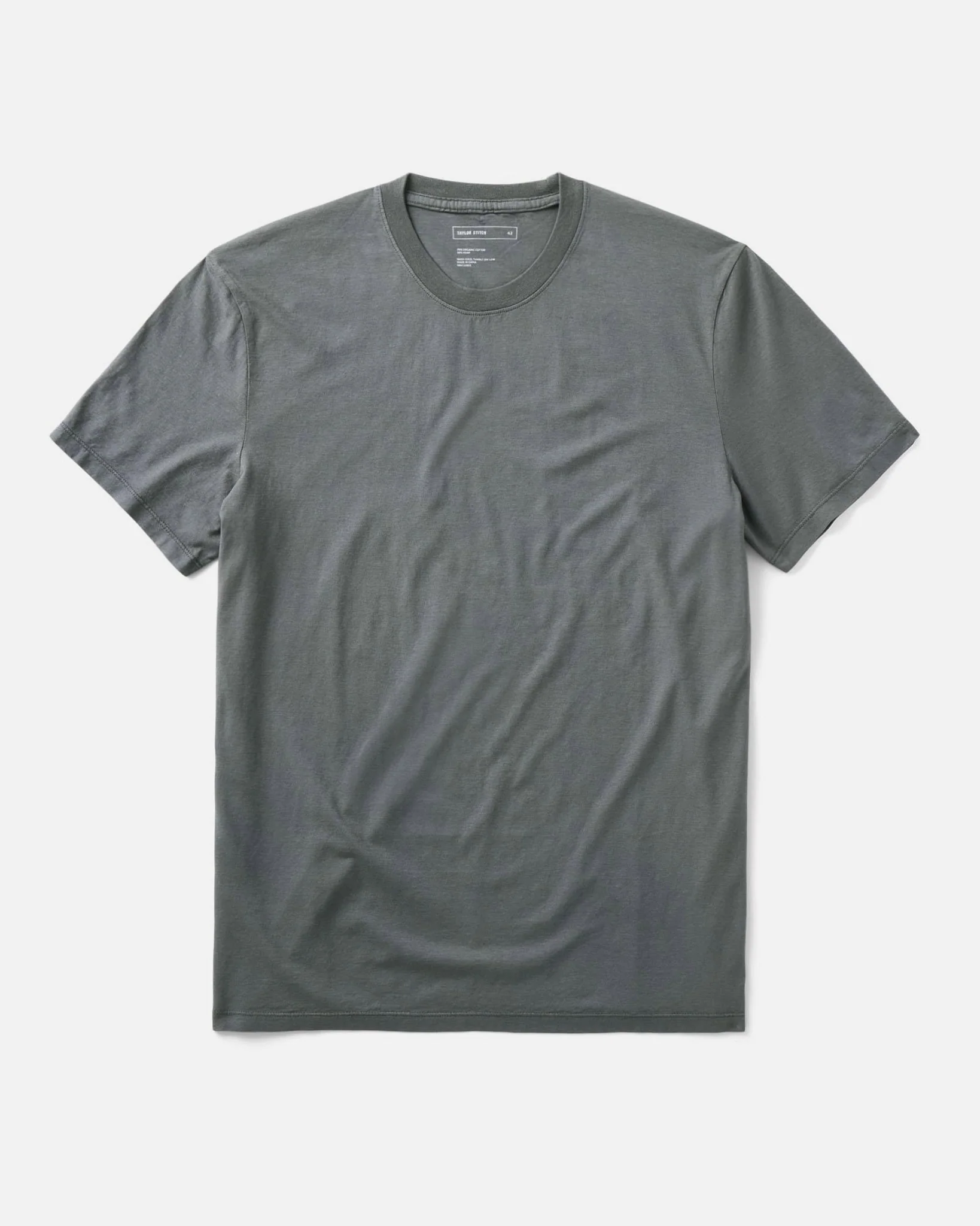 The Cotton Hemp Tee in Faded Black
