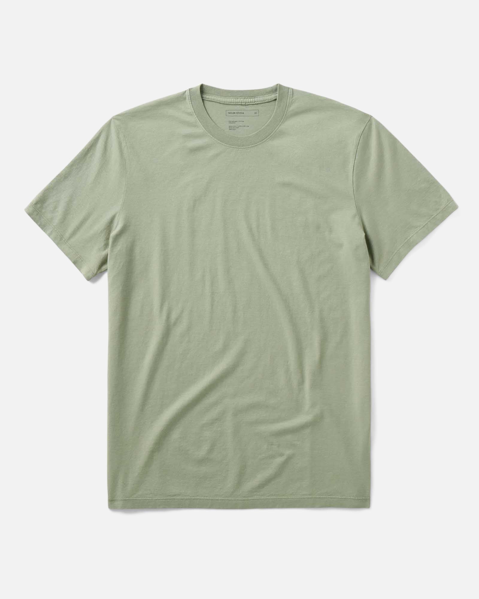 The Cotton Hemp Tee in Sage