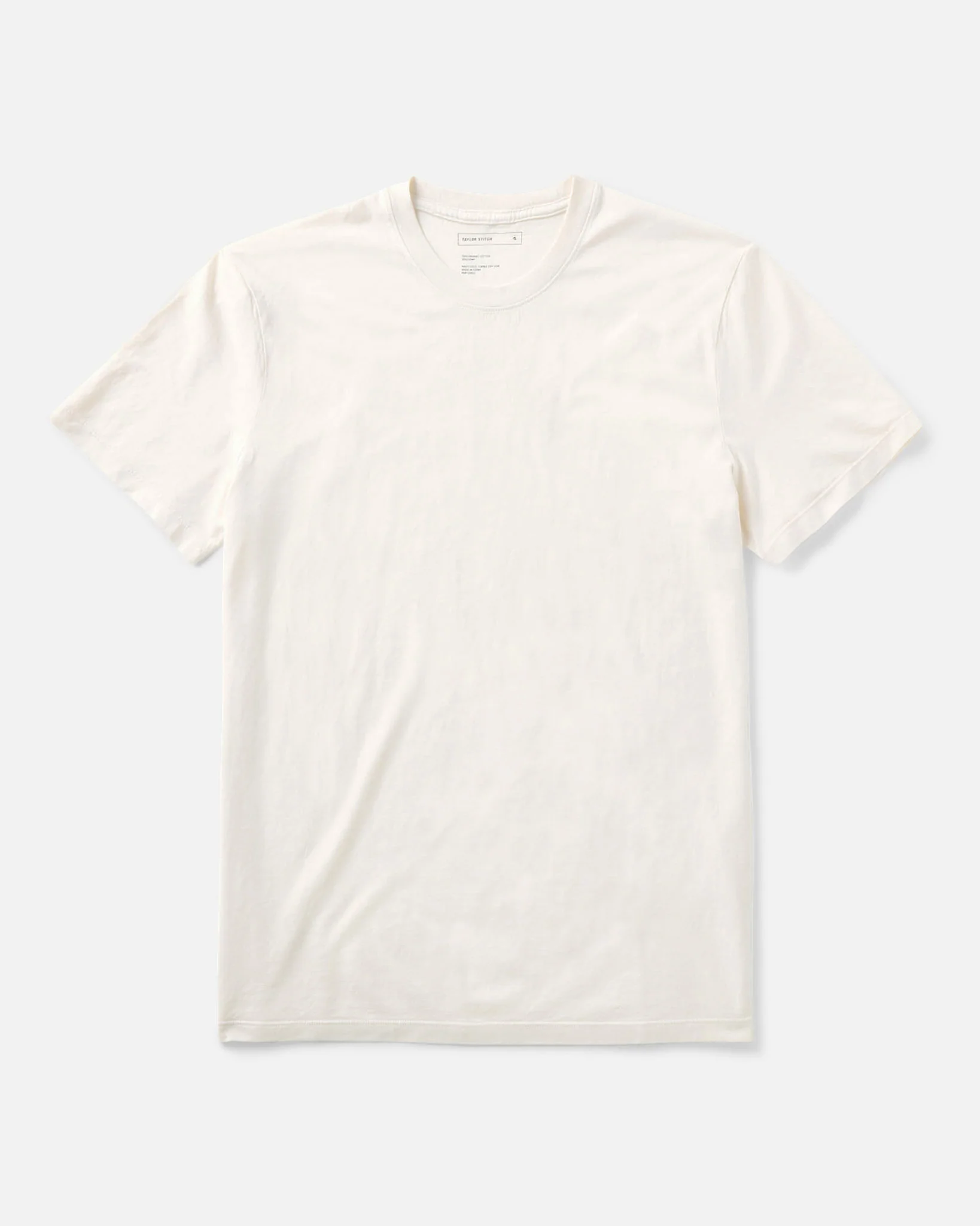 The Cotton Hemp Tee in Vintage White