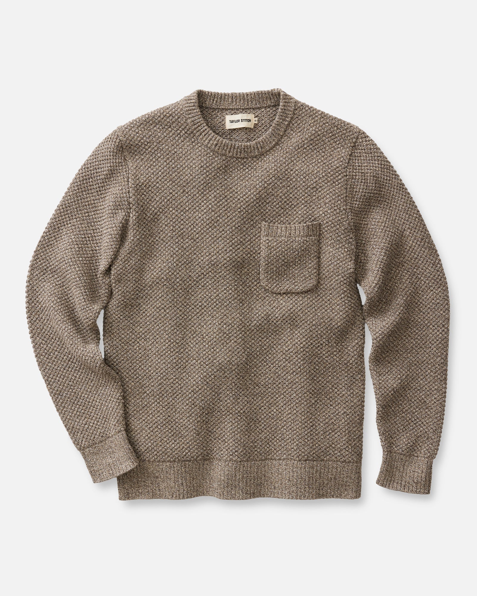 The Crawford Crew Sweater in Coffee Twist
