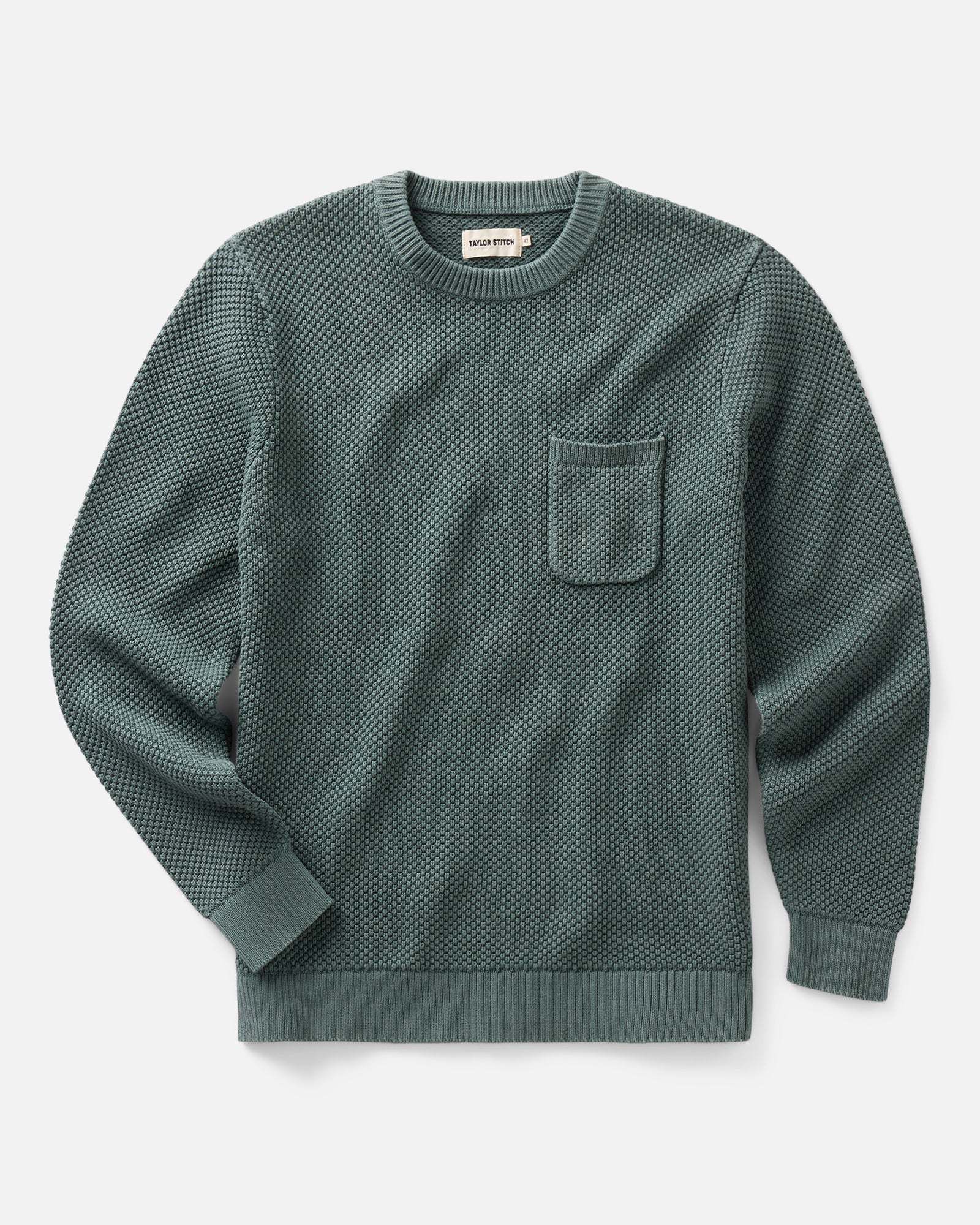 The Crawford Crew Sweater in Faded Spruce