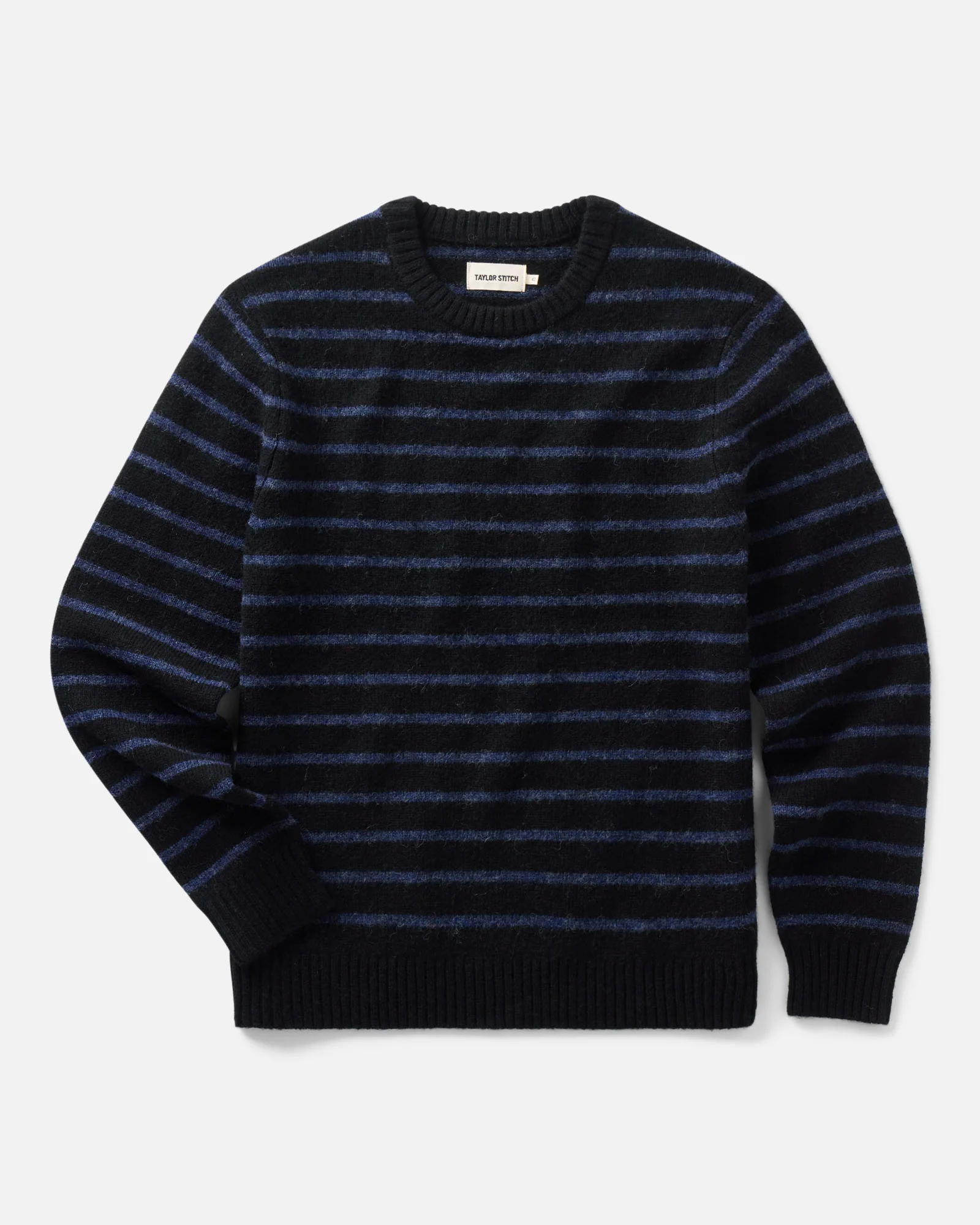 The Eastmoor Sweater in Coal Stripe Wool