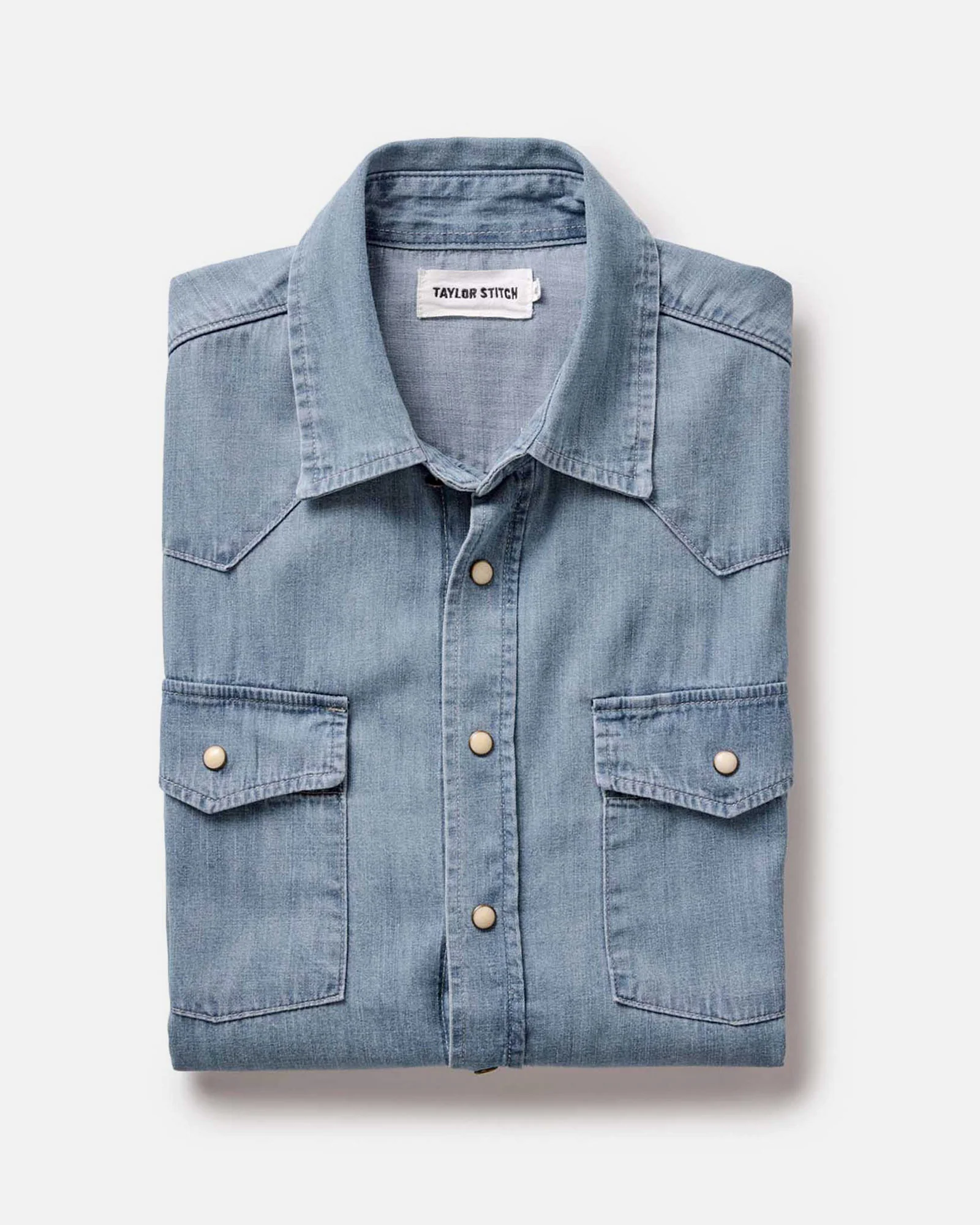 The Glacier Shirt in Washed Indigo Selvedge Denim