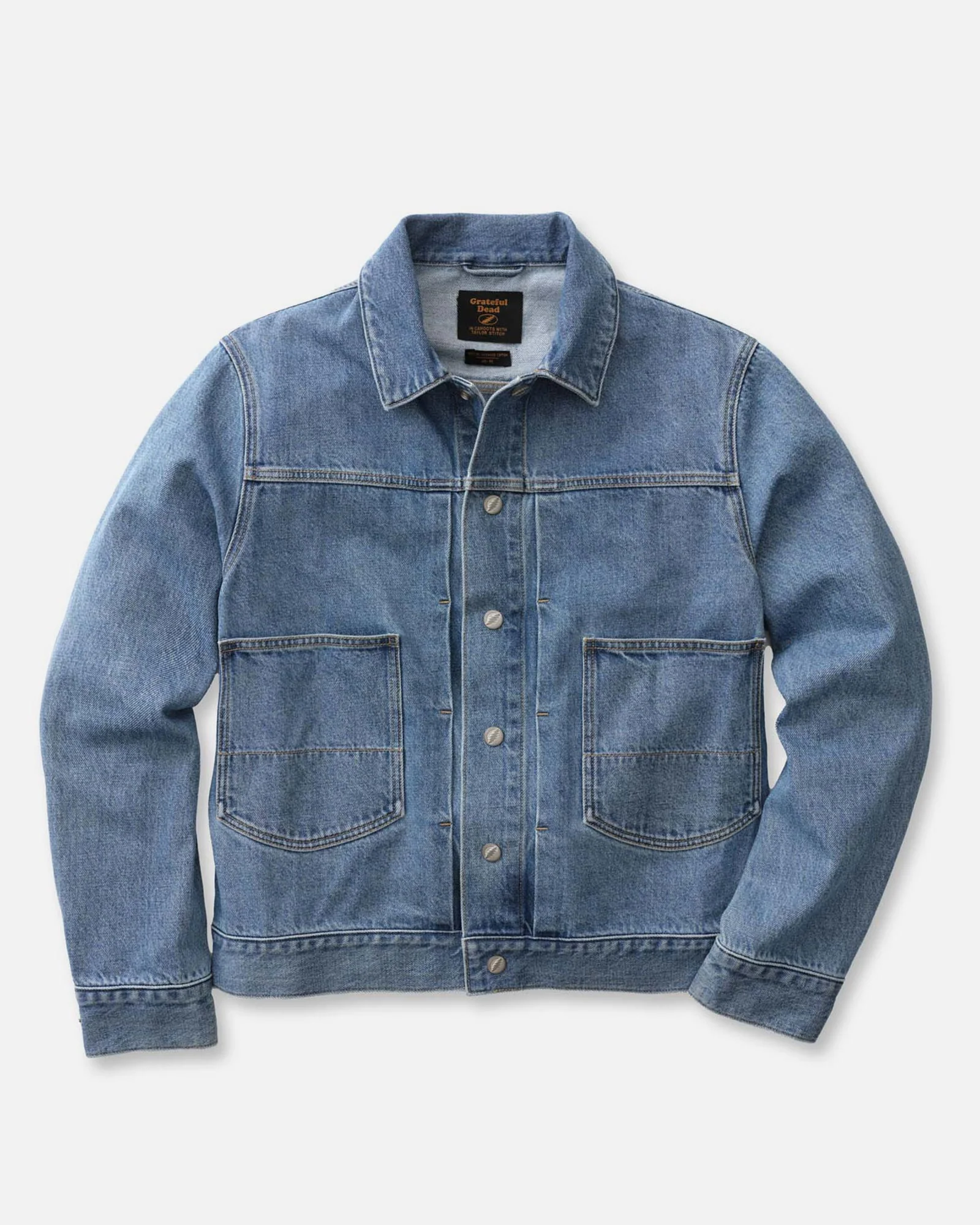 The Haight Jacket in Light Wash Hemp Denim
