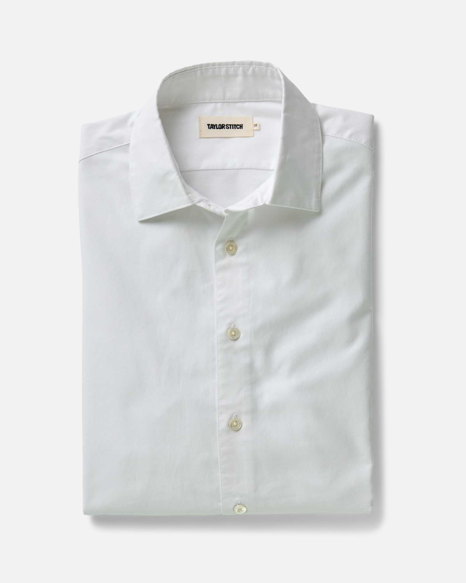 The Hyde Shirt in White Pinpoint Oxford