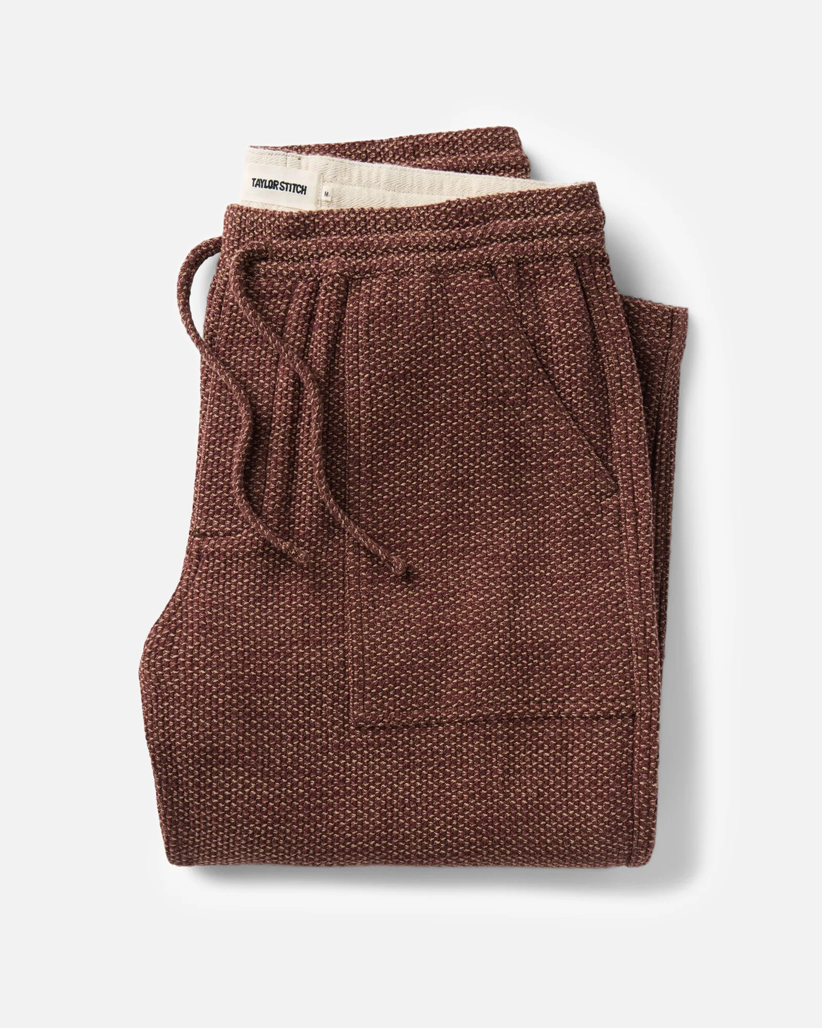 The Breakwater Pant in Black Cherry Sashiko