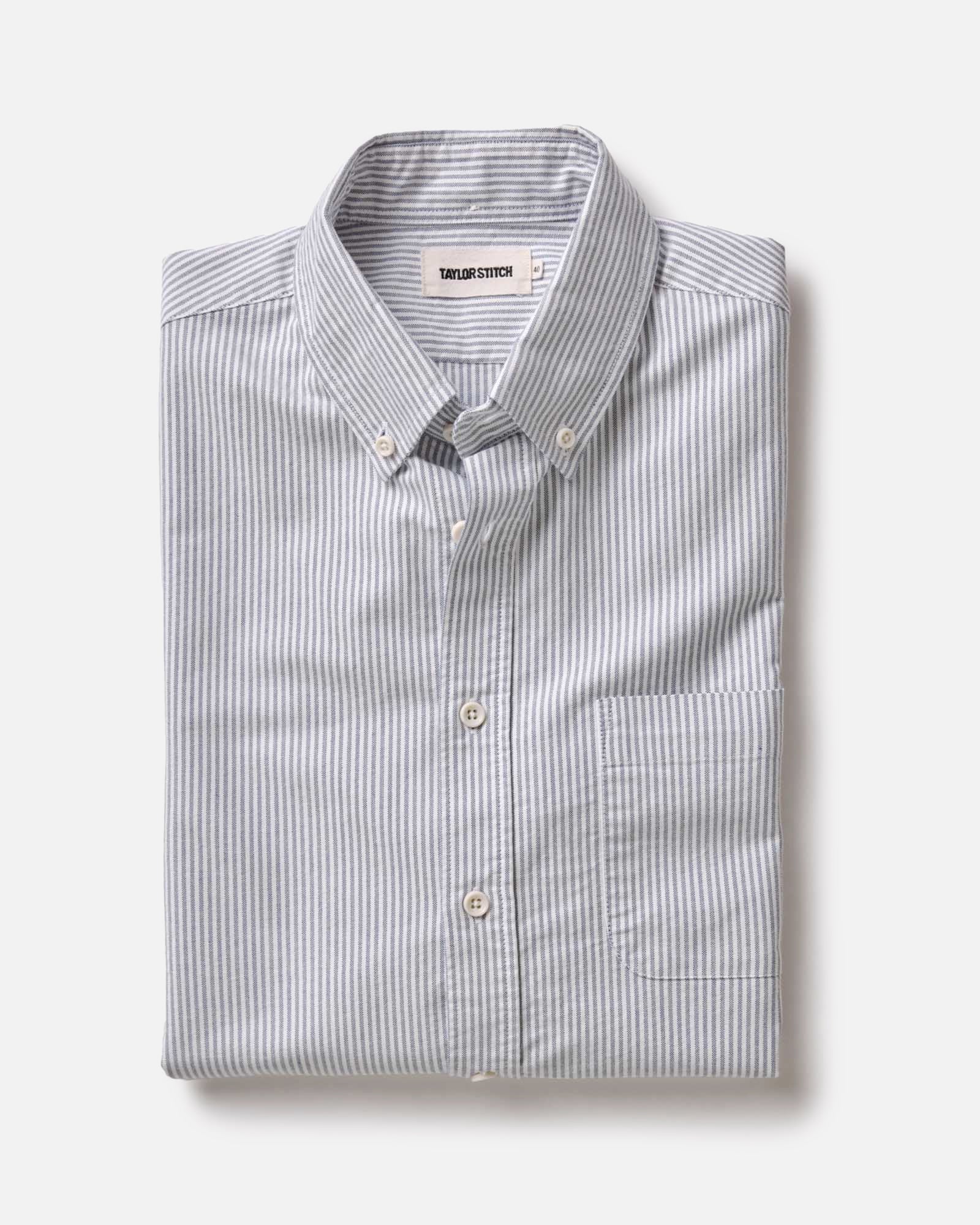 The Jack in Navy University Stripe Everyday Oxford