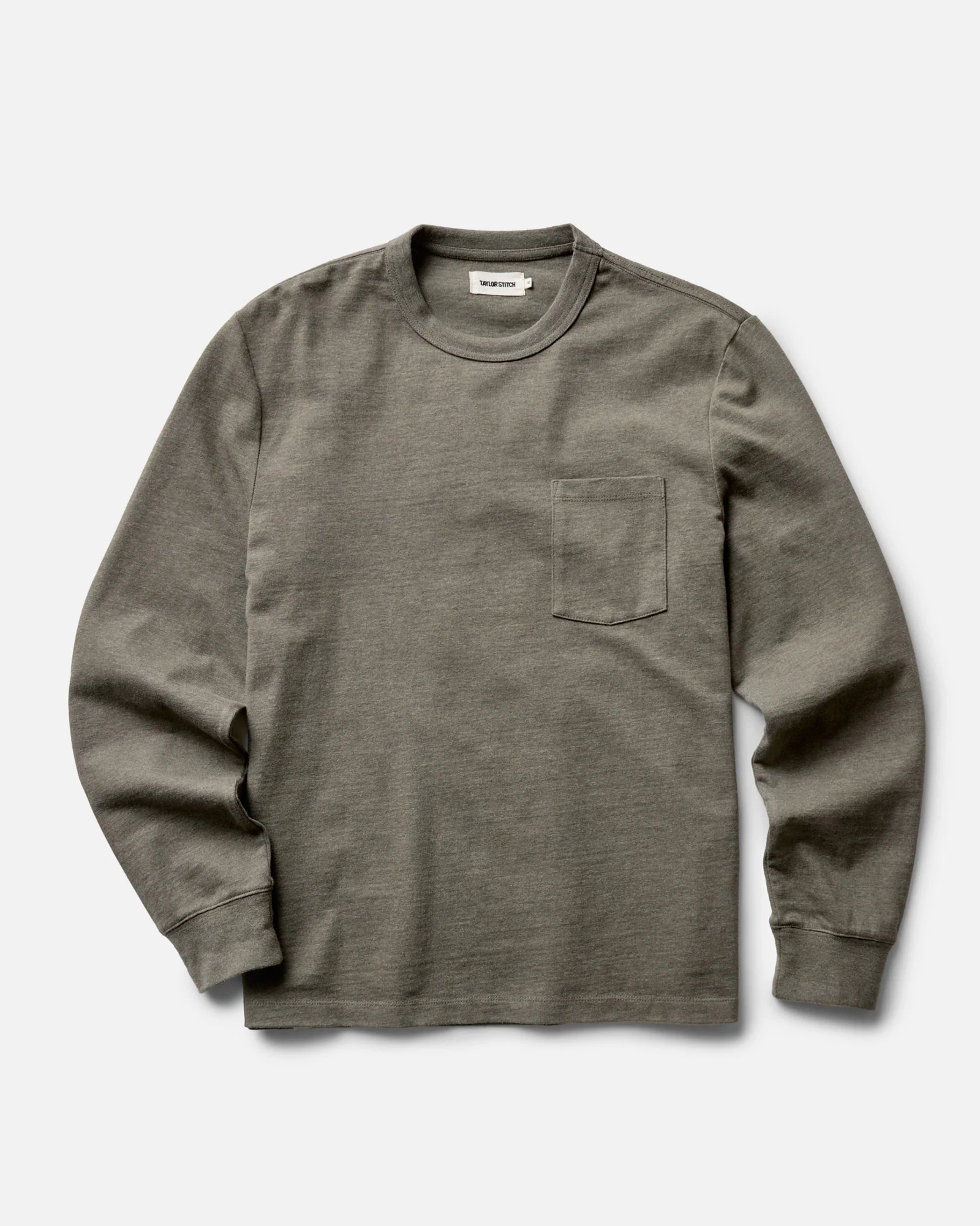 The Long Sleeve Shop Tee in Army Twist