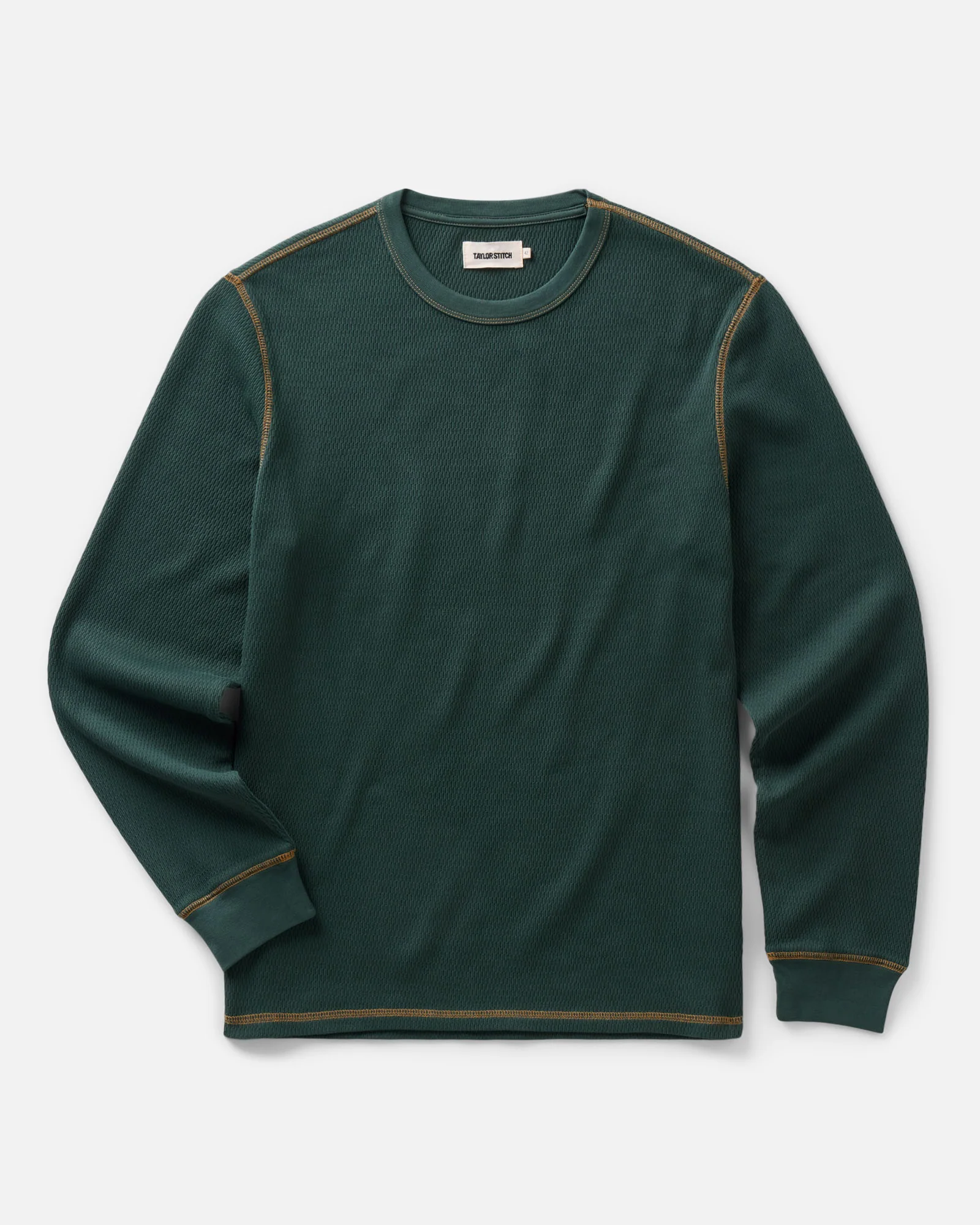 The Organic Cotton Crew in Dark Forest Waffle