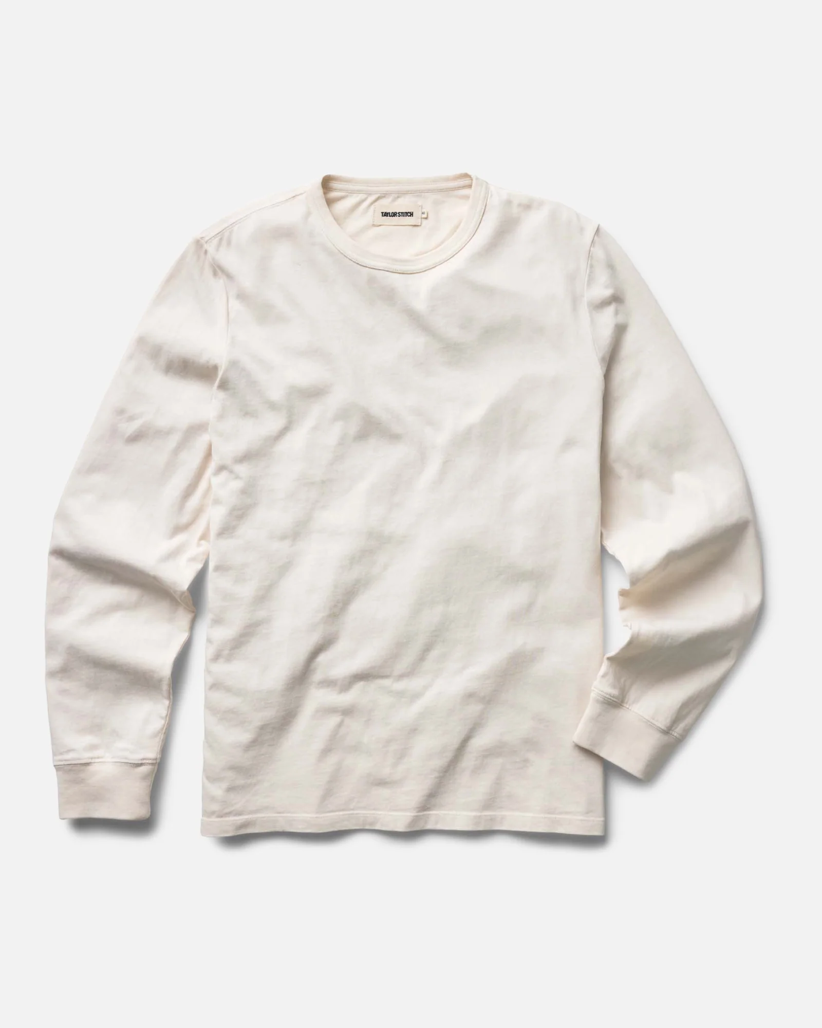 The Organic Cotton Long Sleeve Tee in Vintage White