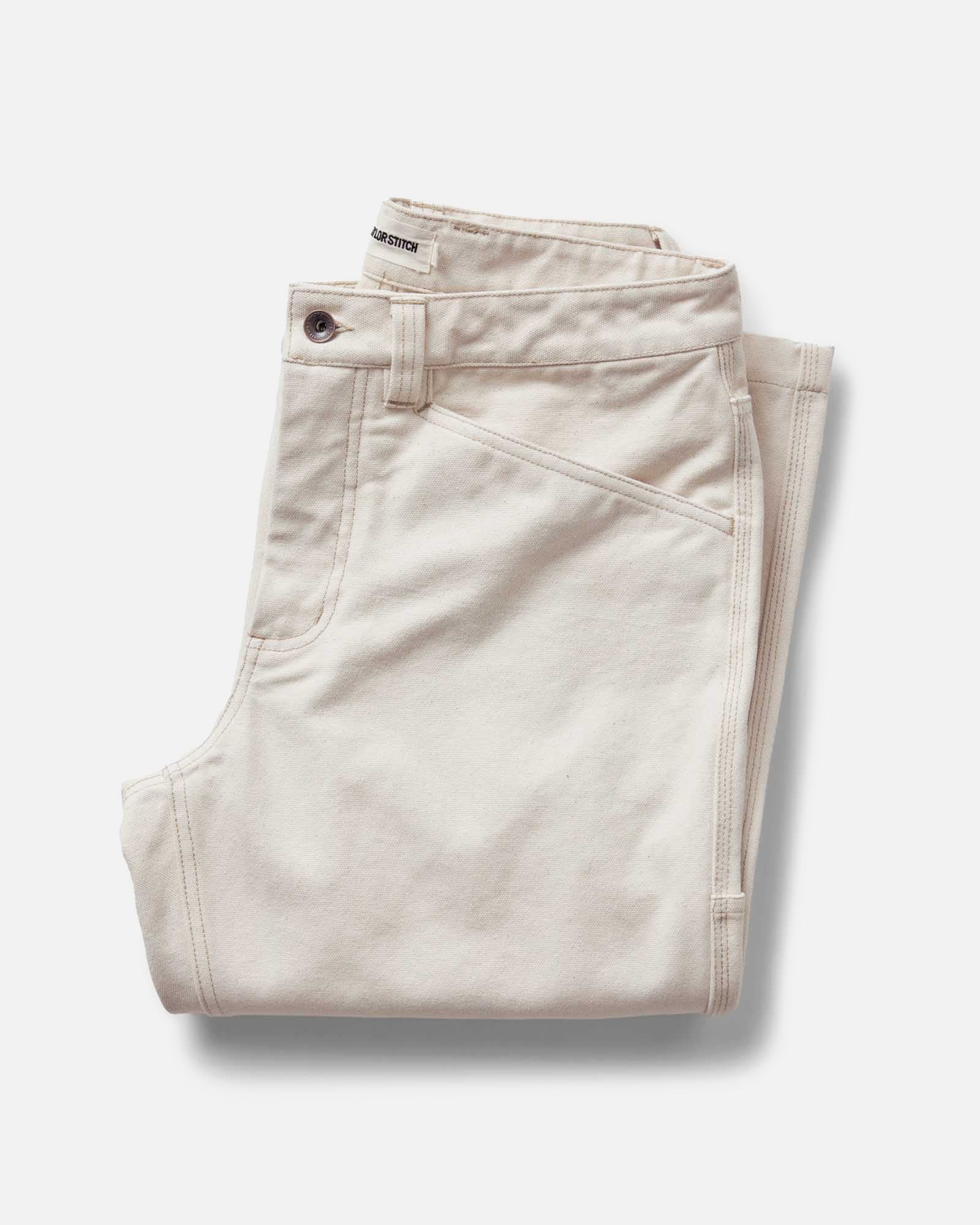 The Painter Pant in Seeded Natural Chipped Canvas