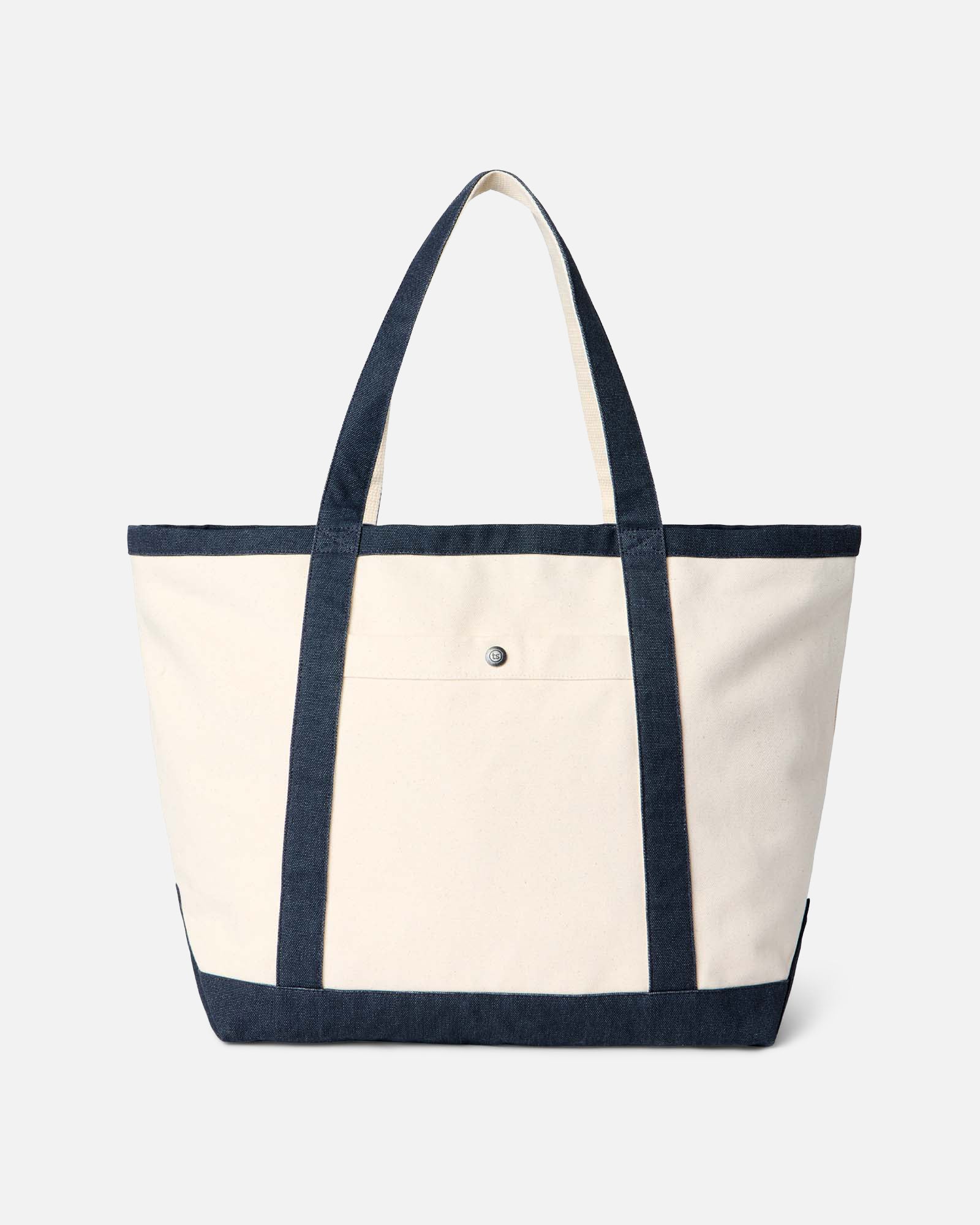 The Schooner Tote in Seeded Natural Chipped Canvas