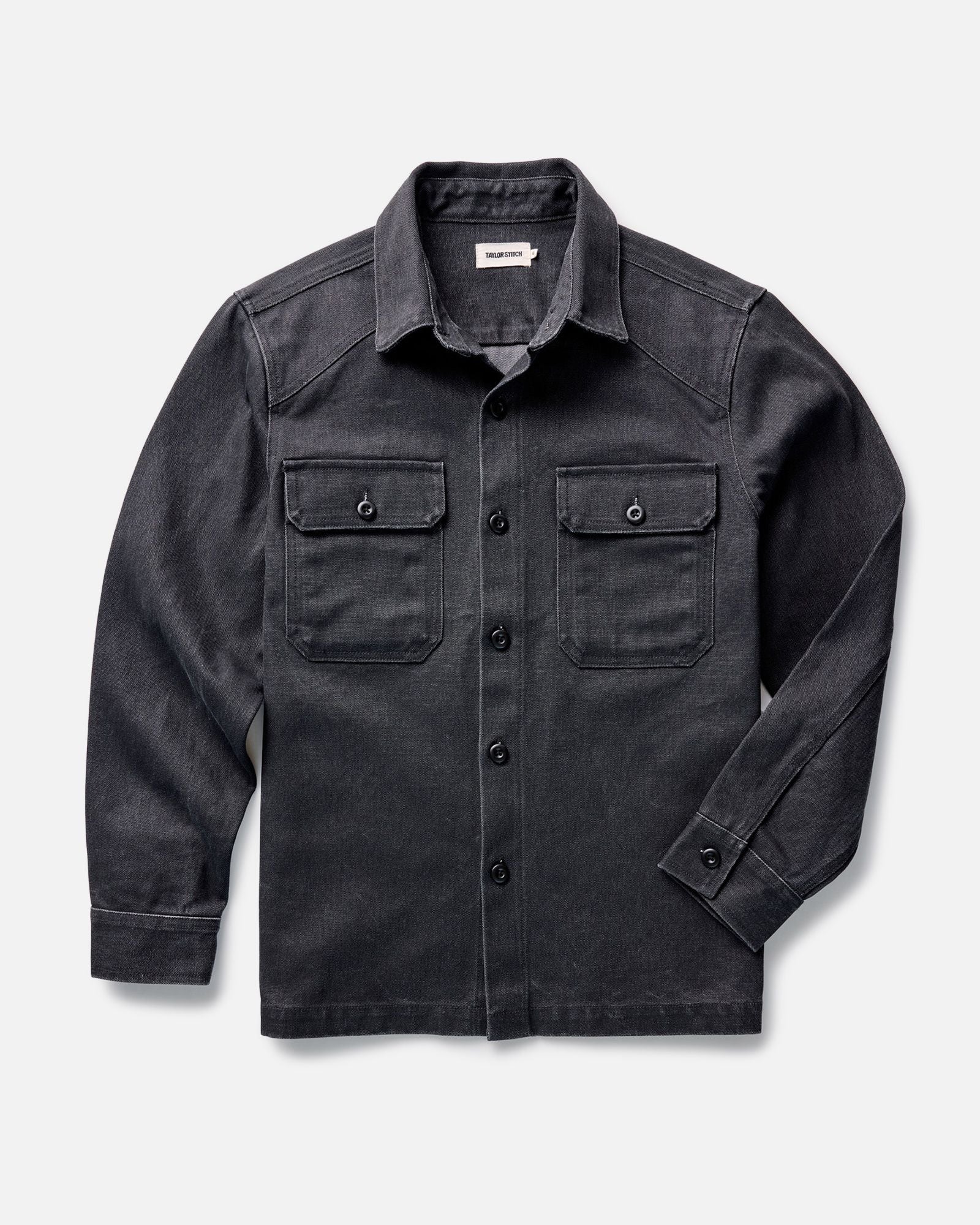 The Shop Shirt in Coal Chipped Canvas