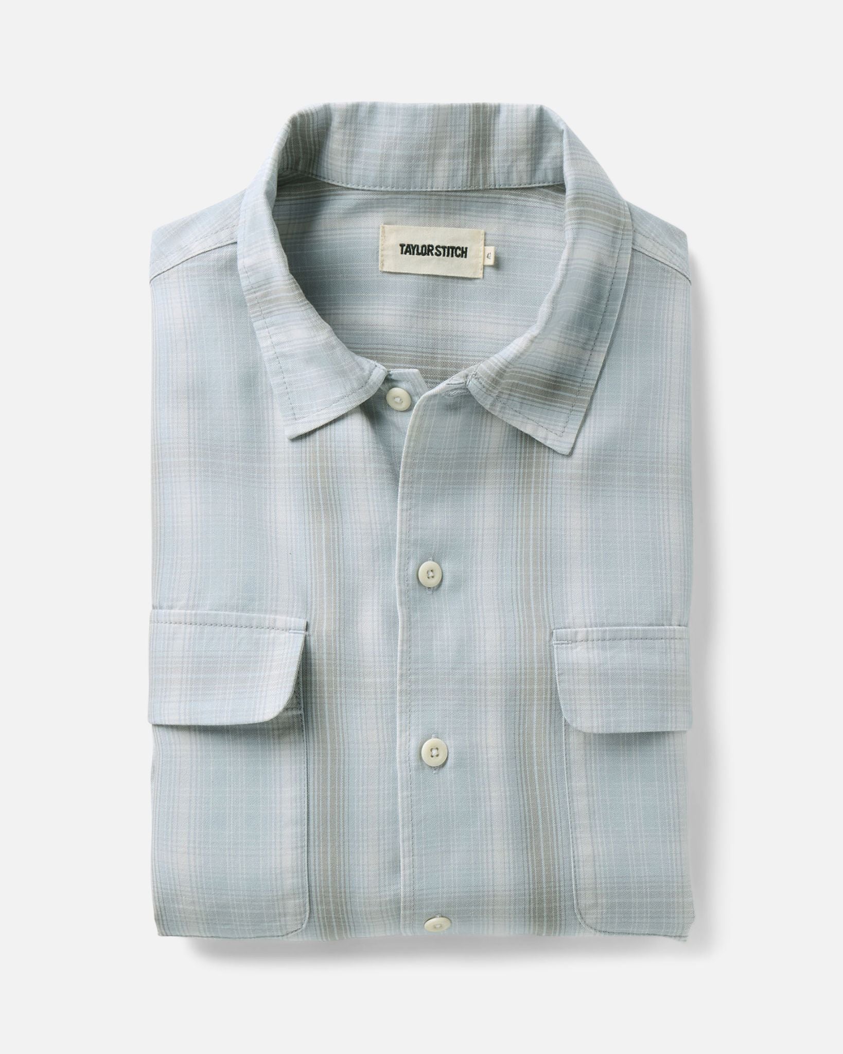The Shore Shirt in Fog Check Lyocell