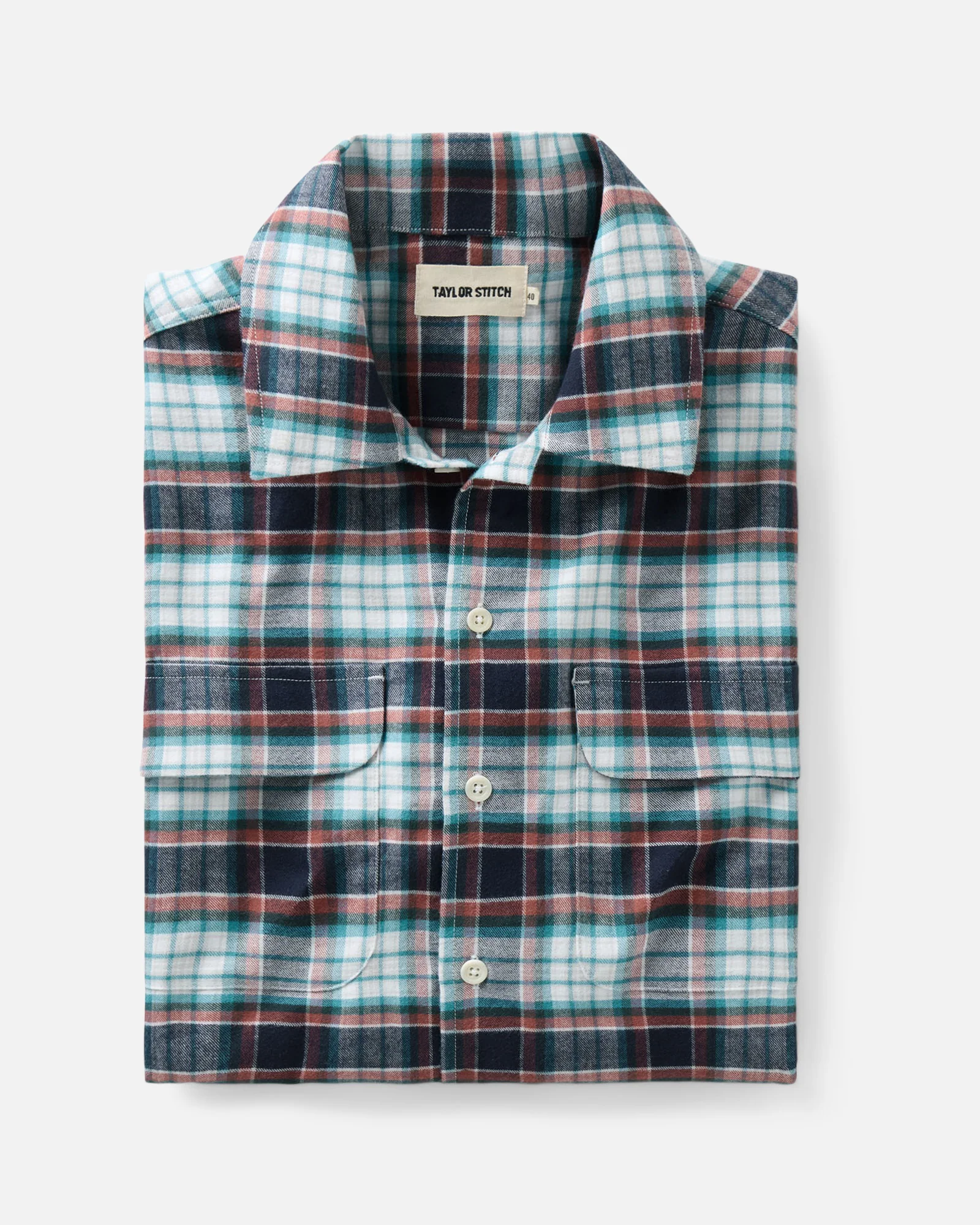 The Shore Shirt in Harbor Check Portuguese Flannel