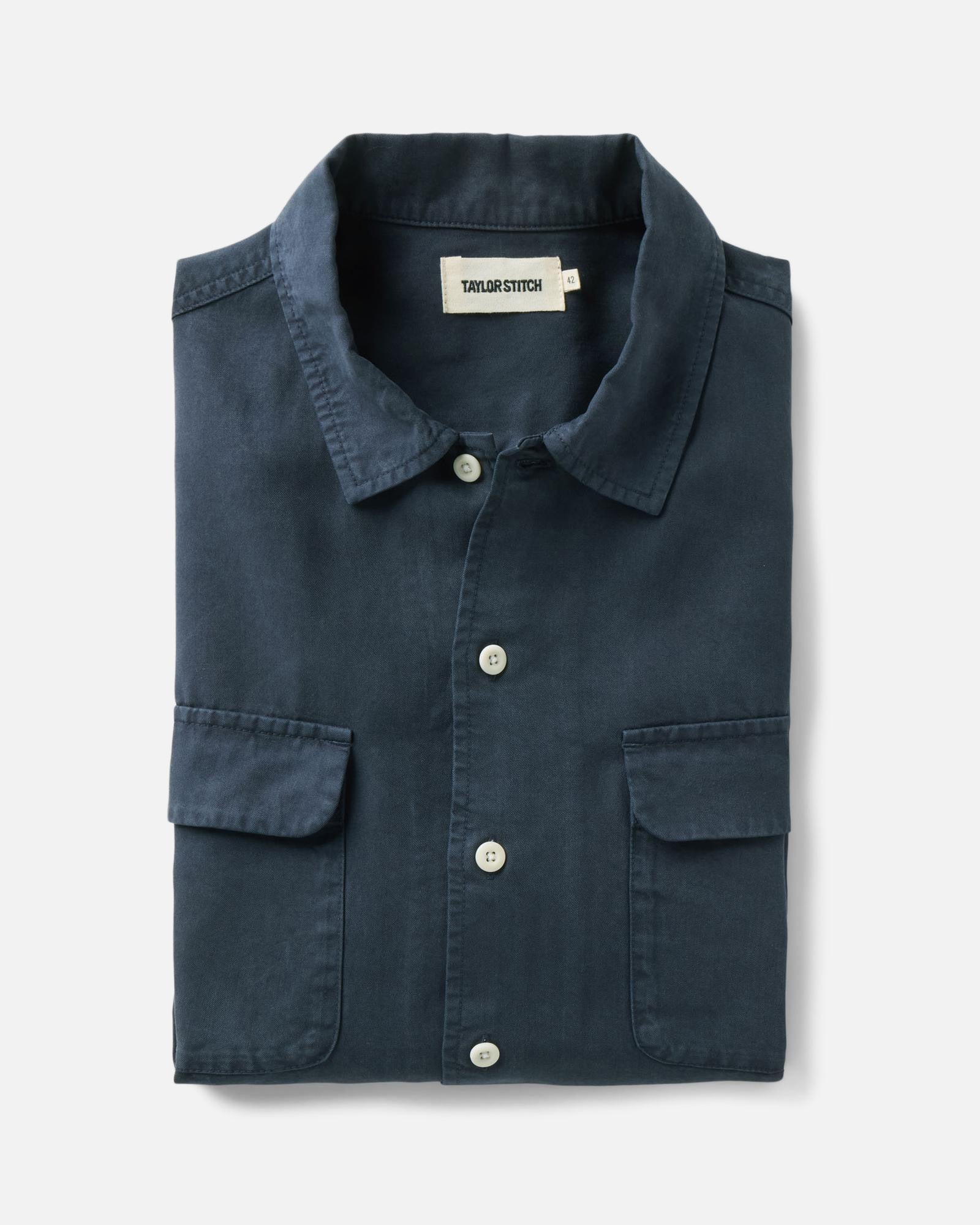 The Shore Shirt in Navy Lyocell