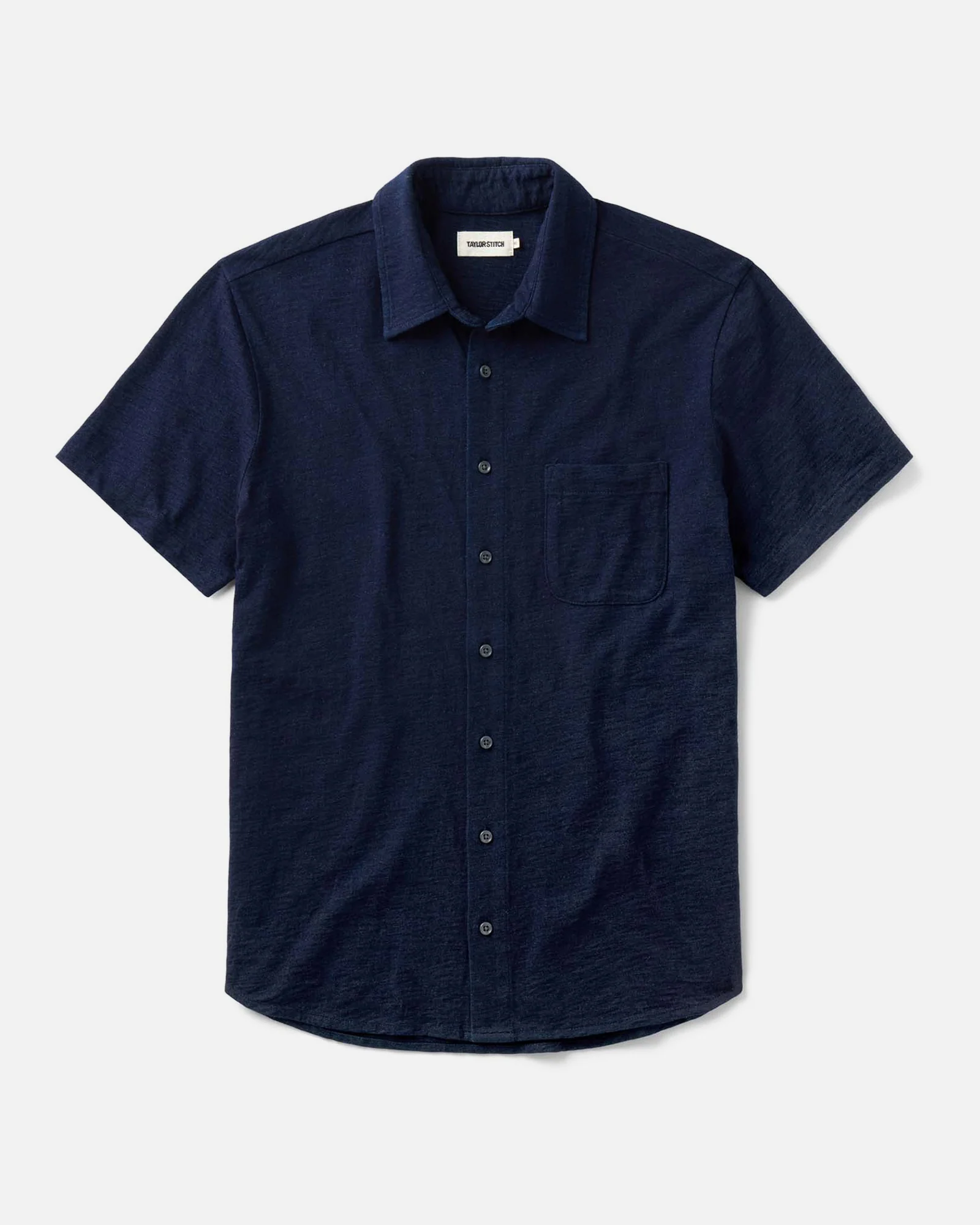 The Short Sleeve California in Rinsed Indigo Slub