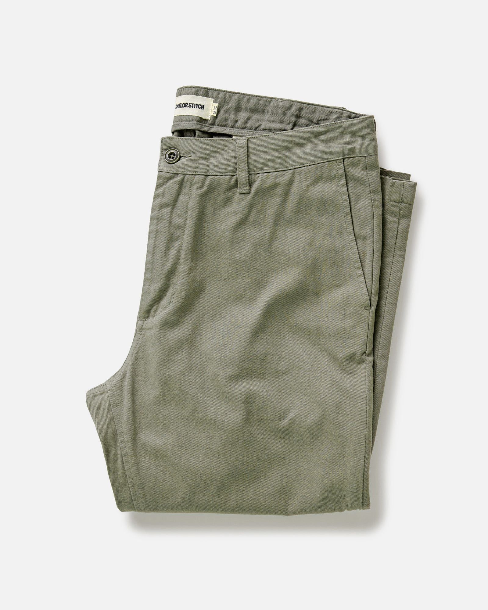 The Slim Foundation Pant in Organic Smoked Olive