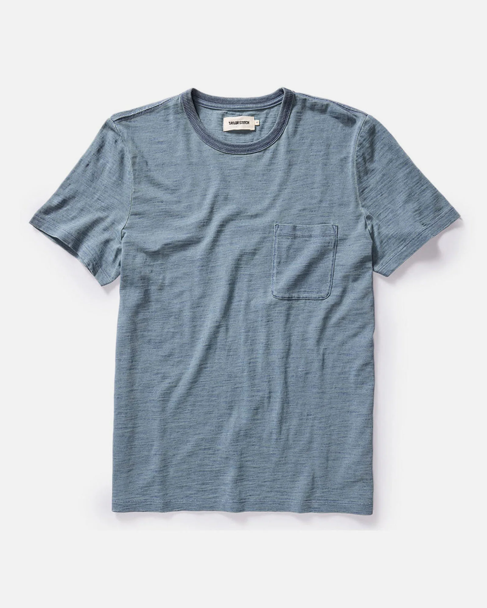 The Slub Tee in Washed Indigo