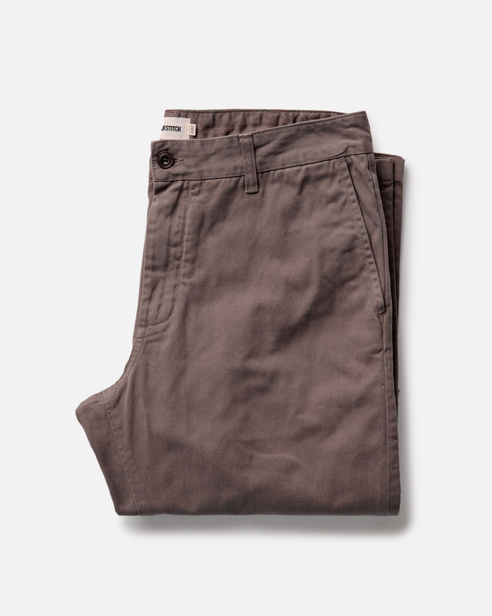 The Straight Foundation Pant in Organic Espresso