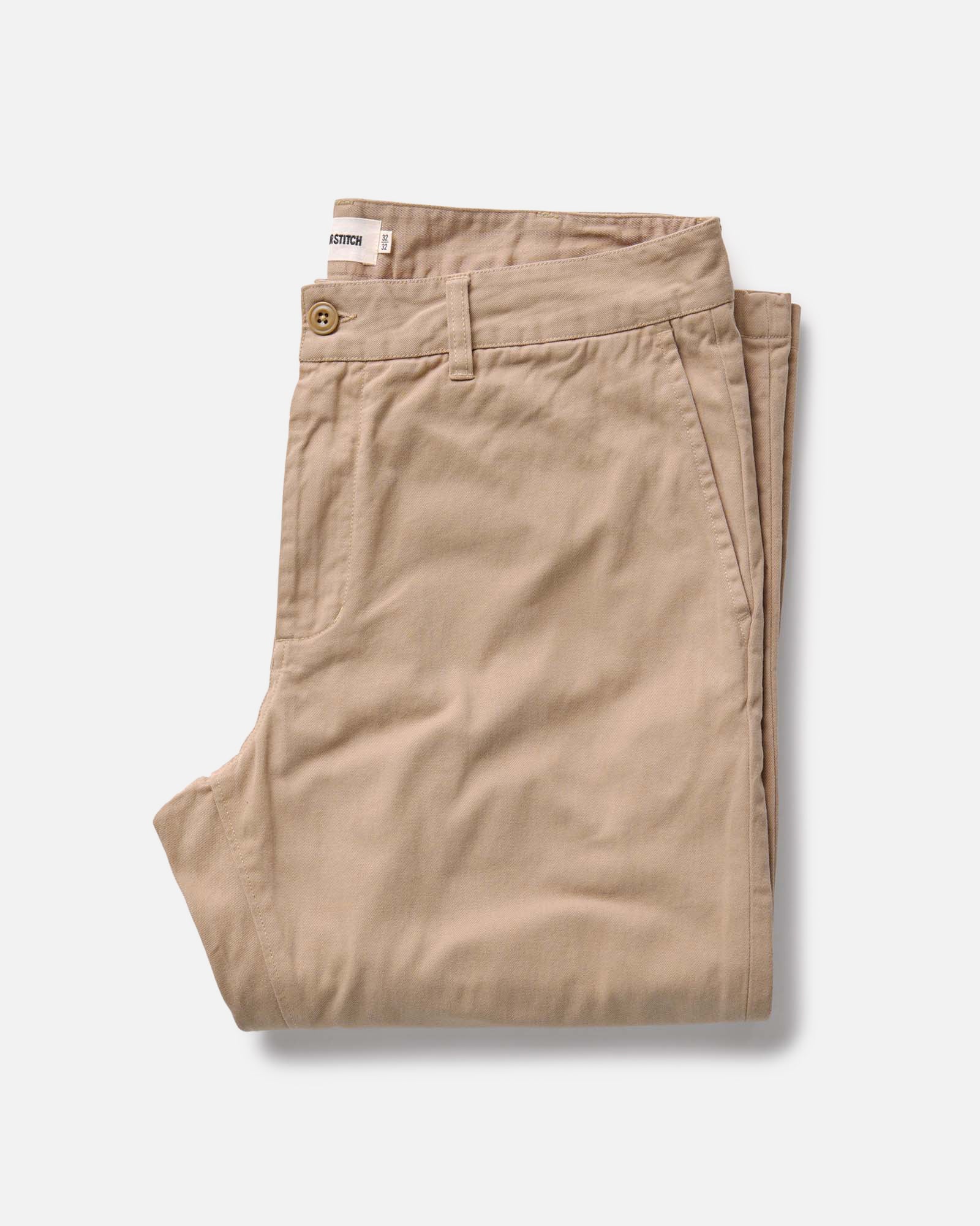 The Straight Foundation Pant in Organic Khaki