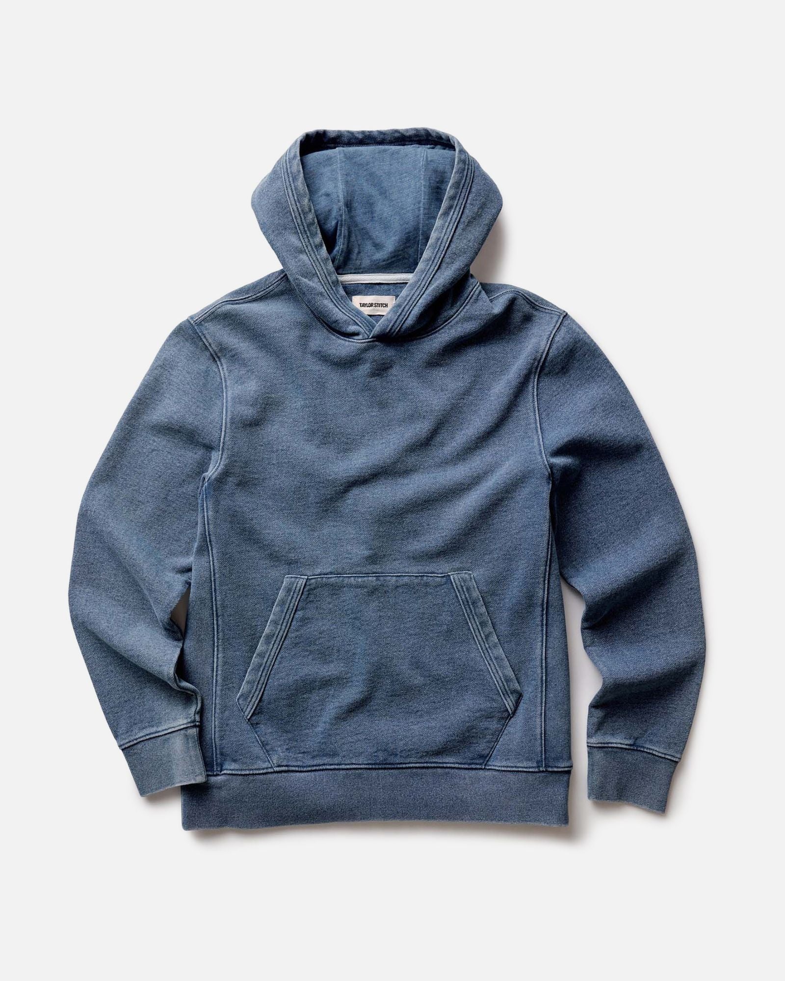 The Sunset Hoodie in Washed Indigo Terry