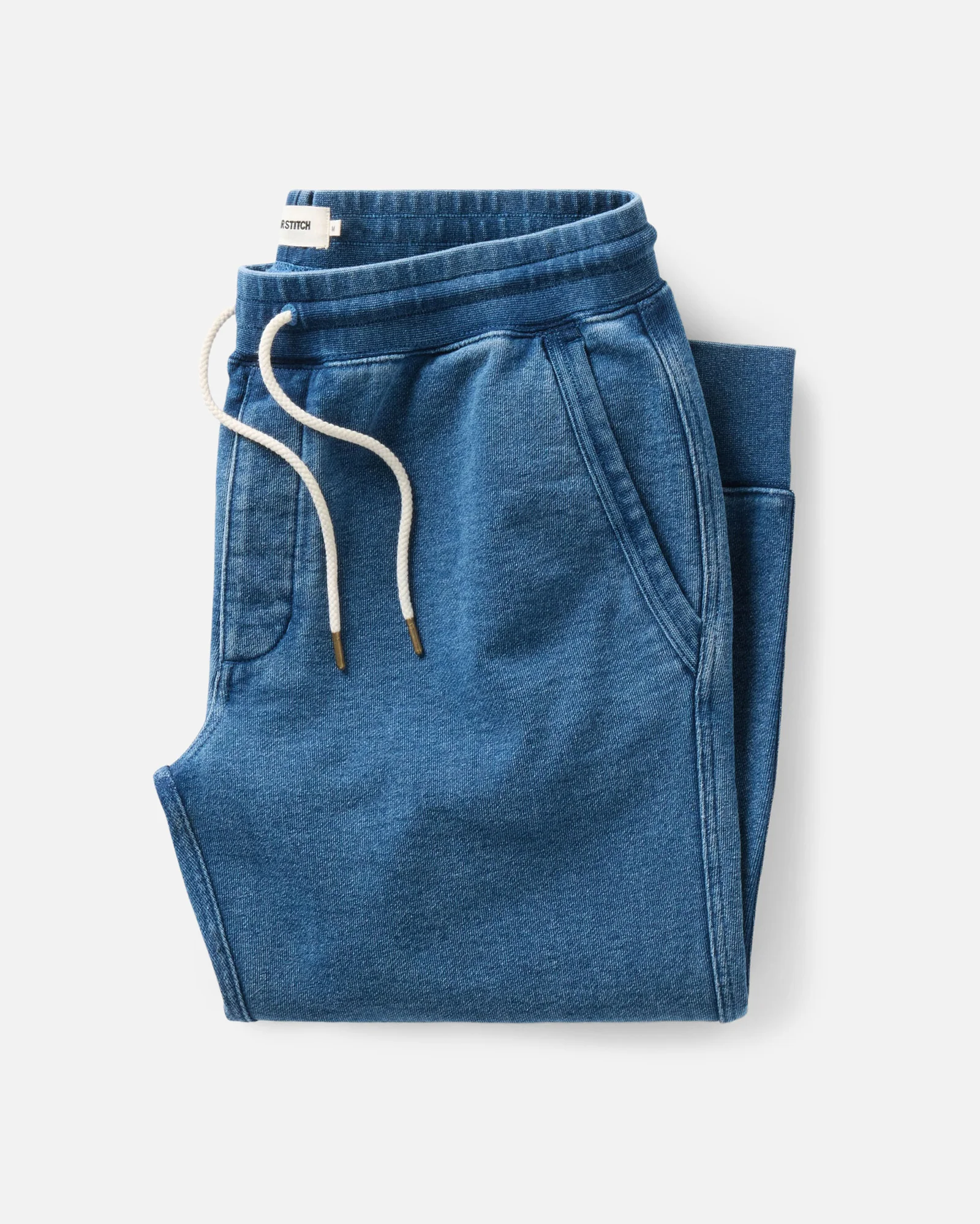The Sunset Pant in Washed Indigo Terry