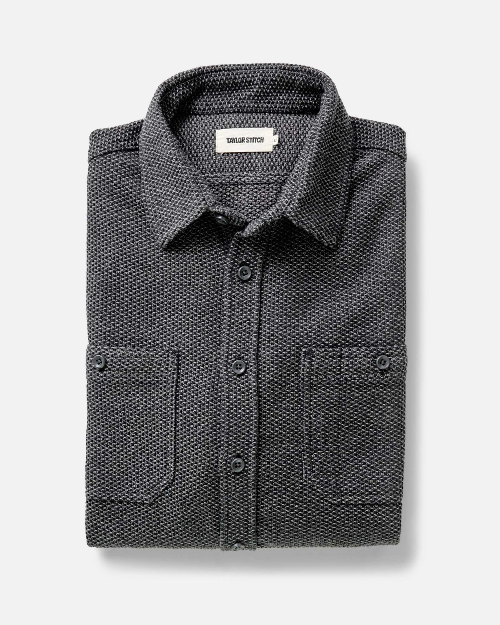 The Utility Shirt in Charcoal Sashiko