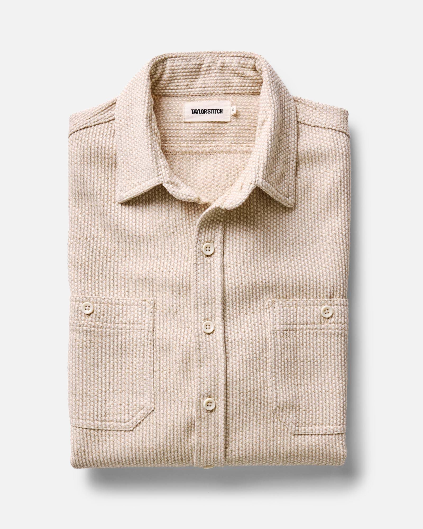 The Utility Shirt in Natural Sashiko